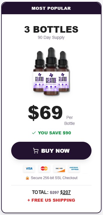 Gelatide 3-bottle bundle pricing