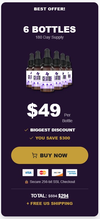 Gelatide 6-bottle bundle best value pricing